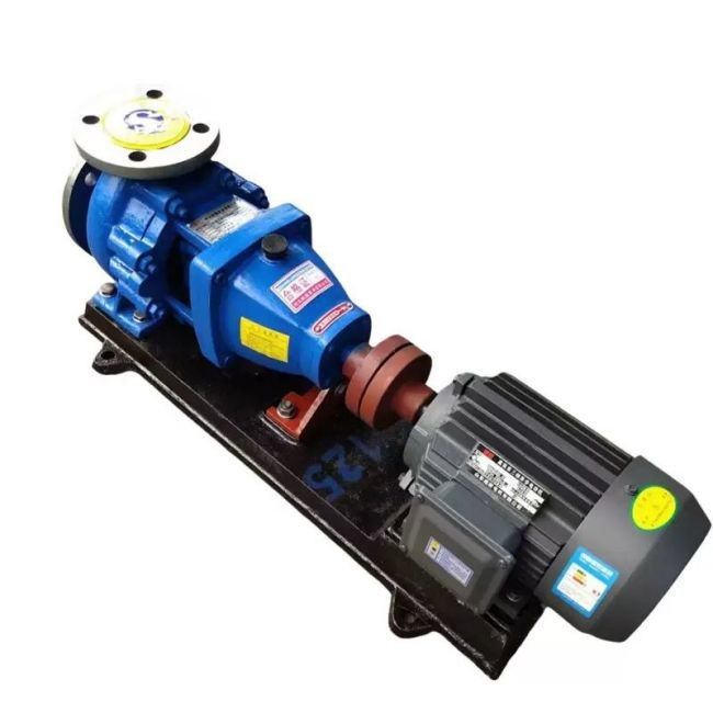 Máy bơm ly tâm loại IHF được lót bằng fluorine để vận chuyển axit mạnh, kiềm mạnh